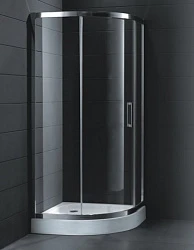 Душевой уголок Cezares Porta 90x90см PORTA-(D)-R-1-90-C-Cr профиль хром, стекл
