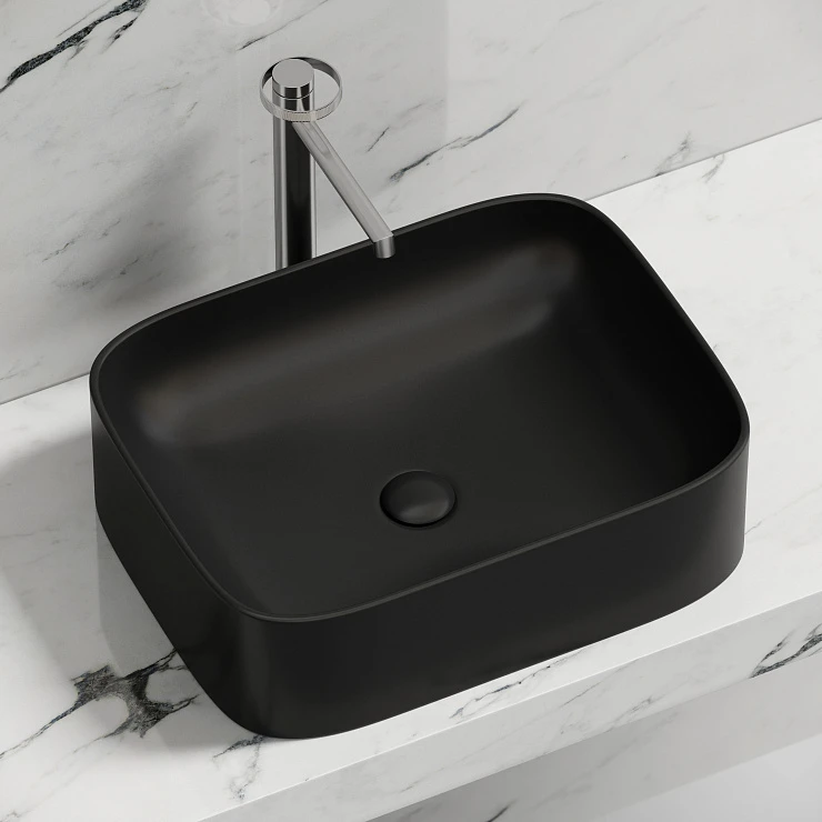 Раковина накладная Ceramica nova Element 505*380*150мм CN6052MB черная матовая