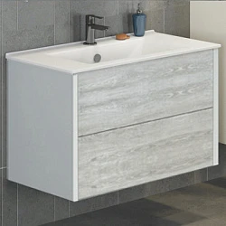Тумба с раковиной Comforty Женева 90 00004137133CF дуб белый