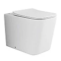 Унитаз приставной Ceramica Nova Cubic CN1809 белый глянец