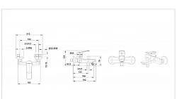 Смеситель для ванны с душем Bravat Louise F6191183CP-01L-RUS хром