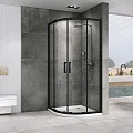 Душевой уголок ABBER Schwarzer Diamant 90x90см AG01090B профиль черный, стекло прозрачное
