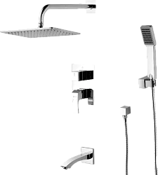 Душевой комплект Lemark Unit LM4522C с внутренней частью, хром