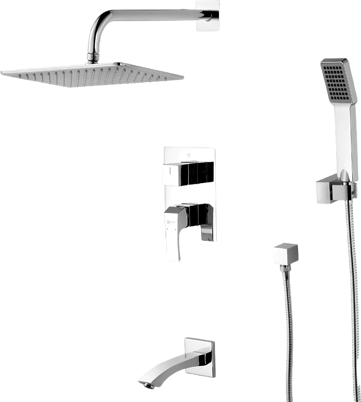 Душевой комплект Lemark Unit LM4522C с внутренней частью, хром