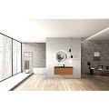 Комплект мебели Black & White U918.1200, 120x45x52