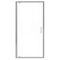 Душевая дверь в нишу Bravat Line 100x200см BD100.4111A профиль хром, стекло прозрачное