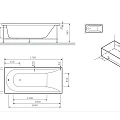 Каркас для ванны AM.PM Spirit W72A-180-080W-R2 Серый