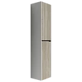 Шкаф-пенал SANCOS Smart подвесной дуб бардолино/белый, 350х300х1600 мм, арт. PSM35E