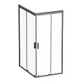 Душевой уголок AM.PM Gem 120x90см W90G-404-120290-BT профиль черный, стекло прозрачное