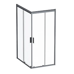 Душевой уголок AM.PM Gem 120x90см W90G-404-120290-BT профиль черный, стекло прозрачное