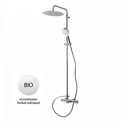 Душевая стойка Cezares Leaf LEAF-CVDA-30-BIO белая матовая
