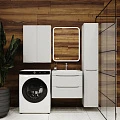 Тумба с раковиной Style Line Бергамо мини 60 антискрейч белый матовый