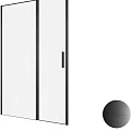Душевая дверь в нишу Allen Brau Priority 140x200 см 3.31036.BBA профиль черный, стекло прозрачное