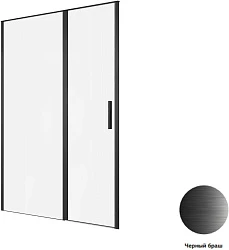 Душевая дверь в нишу Allen Brau Priority 140x200 см 3.31036.BBA профиль черный, стекло прозрачное