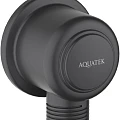 Шланговое подключение для душа Aquatek Классик AQ2461MB черный матовый