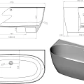 Ванна из искусственного камня Астра-Форм Атрия 170x85 01010013 пристенная, белая глянцевая