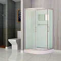 Душевая кабина ESBANO C 115х85см ESKB115CL профиль хром