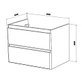 Тумба под раковину SanStar Arista 70 254.1-1.5.1. белая