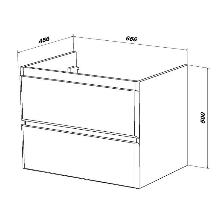 Тумба под раковину SanStar Arista 70 254.1-1.5.1. белая