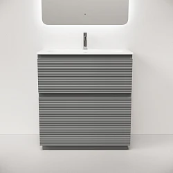 Тумба под раковину Sancos Folk Floor 80 FL80FES напольная, Ergraut soft