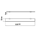 Полка Aquaton Отель 110 1A110503XX010 хром