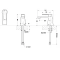 Смеситель для раковины Bravat Iceberg F176110G золото