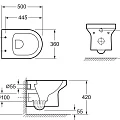 Комплект Jacob Delafon Elite E21742RU-00 кнопка хром