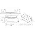 Акриловая ванна AM.PM Inspire170x75 с гидромассажем W5AW-170-075W2D64 белая глянцевая