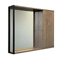 Зеркало-шкаф Comforty Лиссабон 90 00-00006136CF дуб тёмный