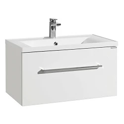 Тумба с раковиной Aquaton Мадрид 80 белая с ящиком