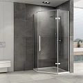 Душевой уголок ABBER Ewiges Wasser 80х80см AG05080 профиль хром, стекло прозрачное