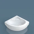 Ванна из искусственного камня ESSE SICILIA 145x145 ESIC1455 белая глянцевая