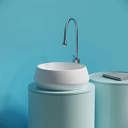 Раковина накладная Ceramica Nova Maya CN12004MW белая матовая