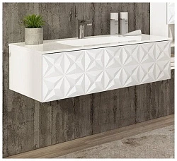 Тумба под раковину Cezares LCBS1051C.601 Bianco Laccato Opaco