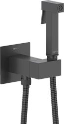 Гигиенический душ Aquatek Лира AQ1025MB со смесителем, черный матовый