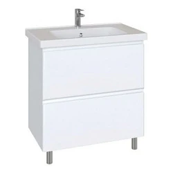 Тумба с раковиной SanStar Bianca 65 139.1-1.5.1.К белая глянцевая