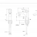 Смеситель для раковины Bravat Wave F174108C-2 хром