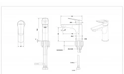 Смеситель для раковины Bravat Wave F174108C-2 хром