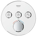 Термостатический смеситель Grohe Grohtherm SmartControl 29904LS0 для душа, хром / белый