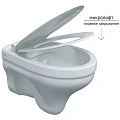 Унитаз подвесной Berges Albit S 082147 белый глянец