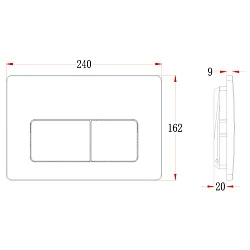 Кнопка смыва Veconi Flush V5 FLV5-B черная матовая