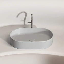 Раковина накладная Ceramica nova Element 600*380*122мм CN6048MSG серая матовая