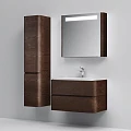 Тумба с раковиной AM.PM Sensation 80 табачный дуб