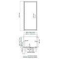 Душевой уголок Wasserkraft Salm 100x90см 27I22 профиль хром, стекло прозрачное