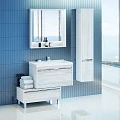 Тумба с раковиной Aquaton Капри 80 бетон пайн