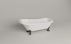 Ванна из искусственного камня ESSE SANTORINI 170x79 ESAN1700 белая глянцевая