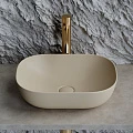 Раковина накладная Ceramica Nova Element CN6009MC бежевая матовая
