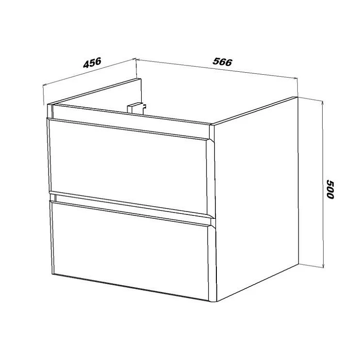 Тумба под раковину SanStar Arista 60 256.1-1.5.1. белая