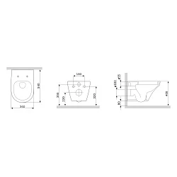 Унитаз подвесной AM.PM Inspire C501700WH белый глянец