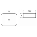 Раковина накладная Art&Max AM-78109-MB матовая черная